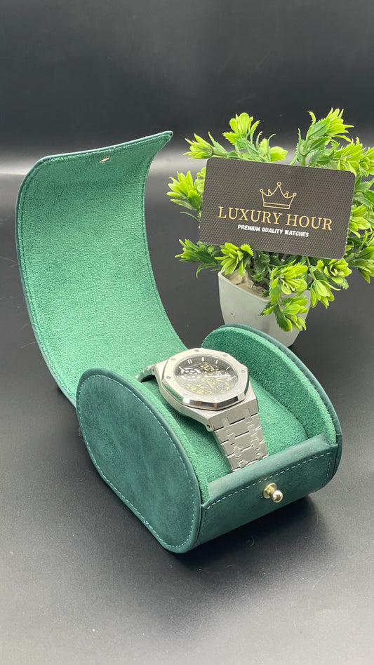 Green Leather Watch Case