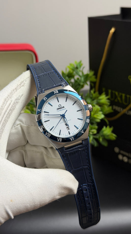 Silver with White Dial.