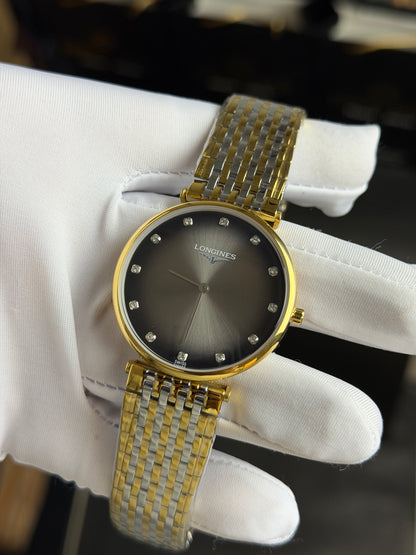 Yellow Gold Two Tone with Grey Dial.