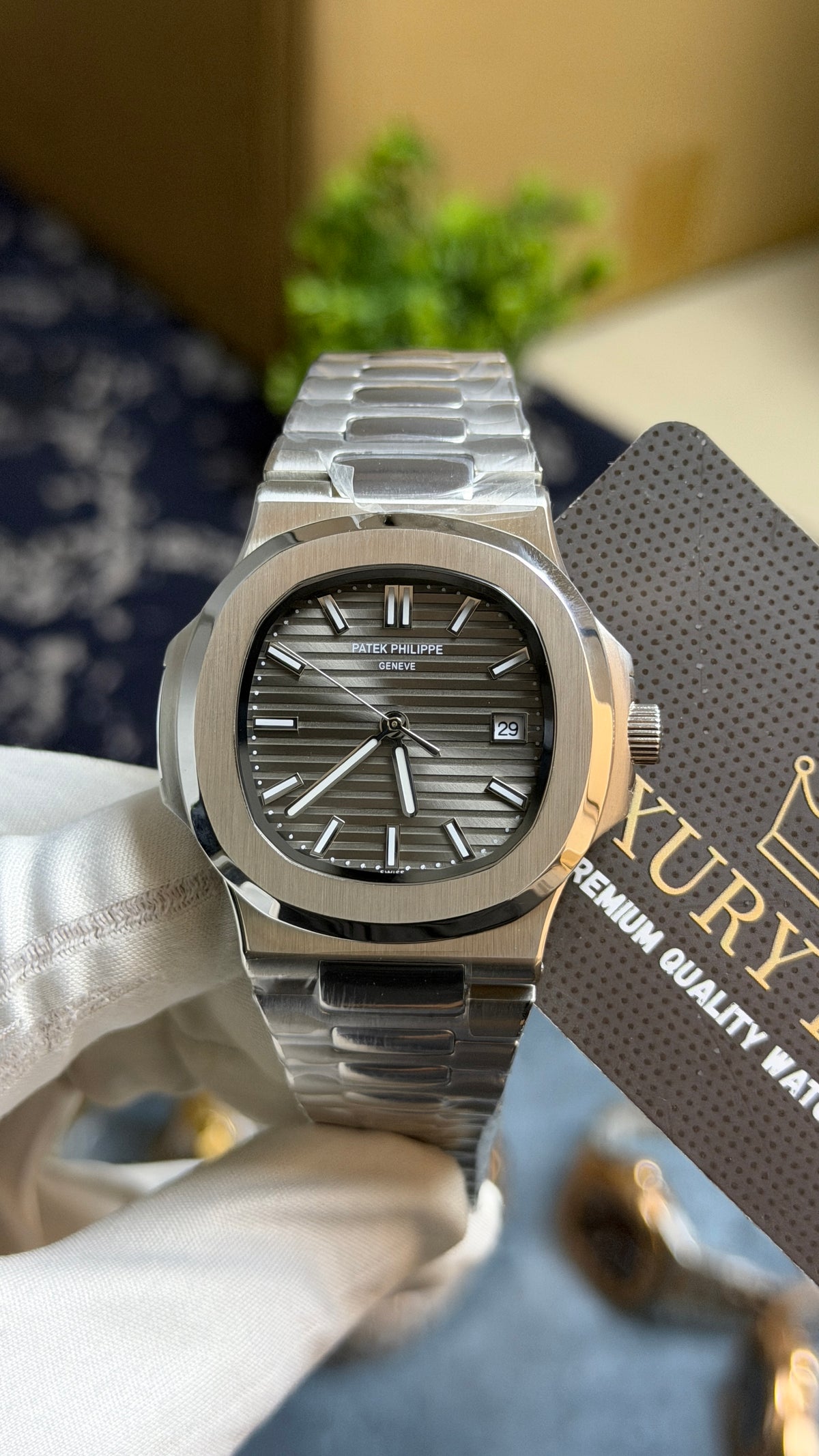 Silver with Grey Dial.