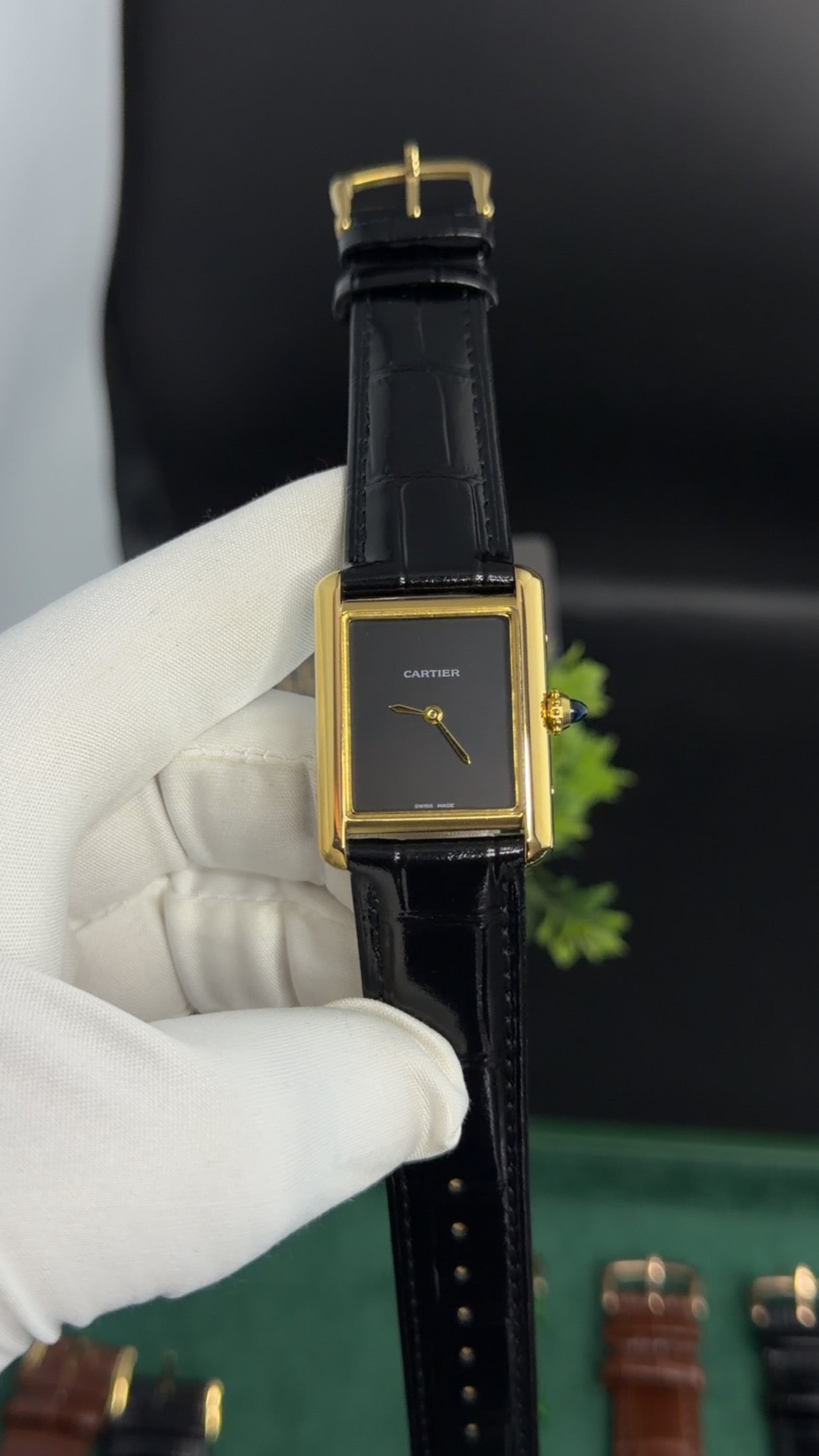 Rose Gold with Black Dial (M No:183)—36mm