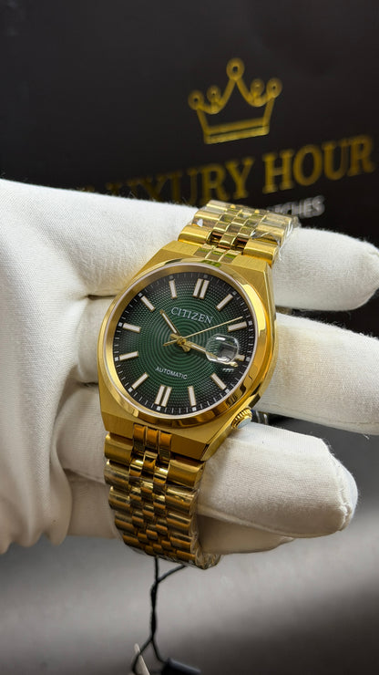 Yellow Gold with Green Dial🔥