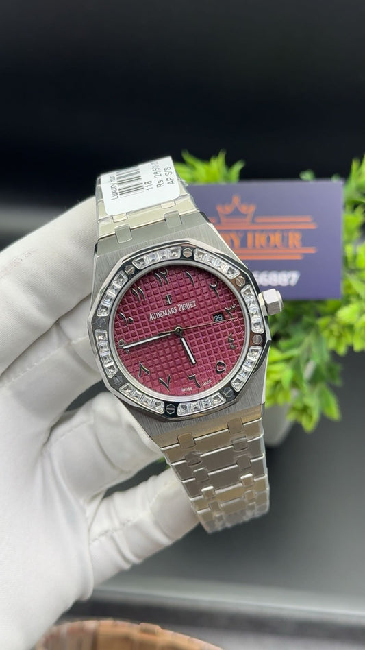 Silver with arabic dial