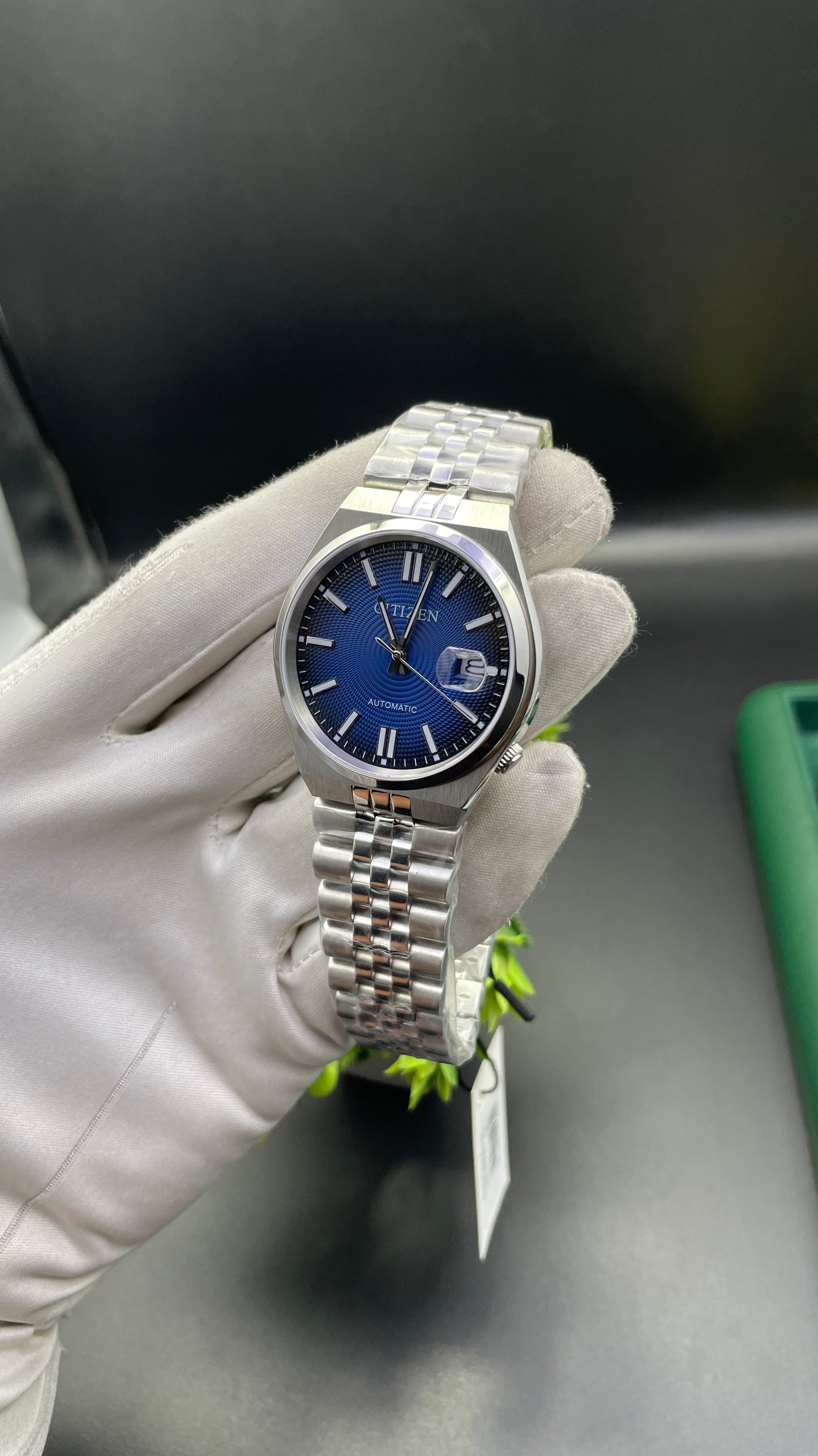 Silver with Blue Dial🔥