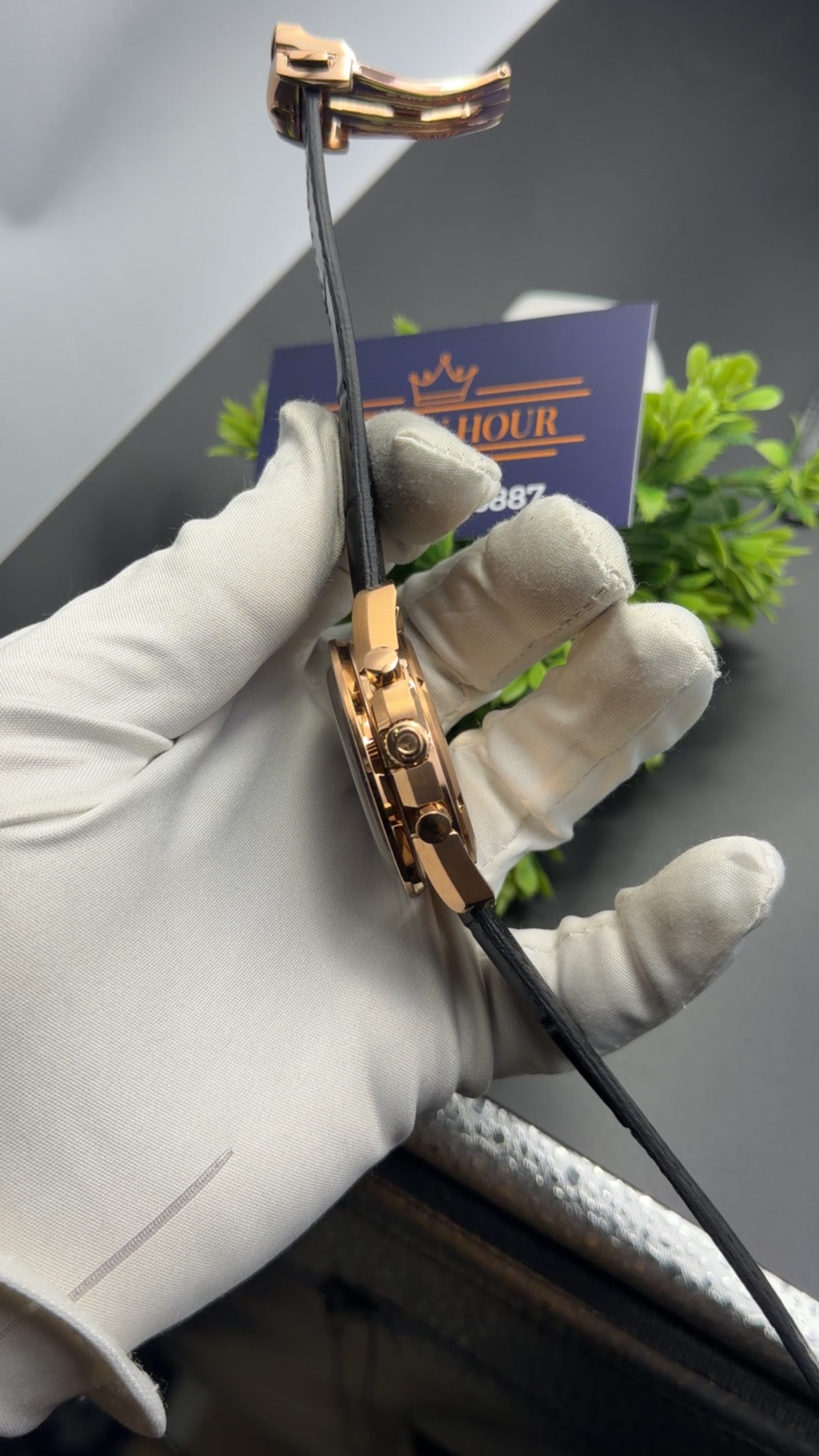 Rose Gold with black dial 🔥