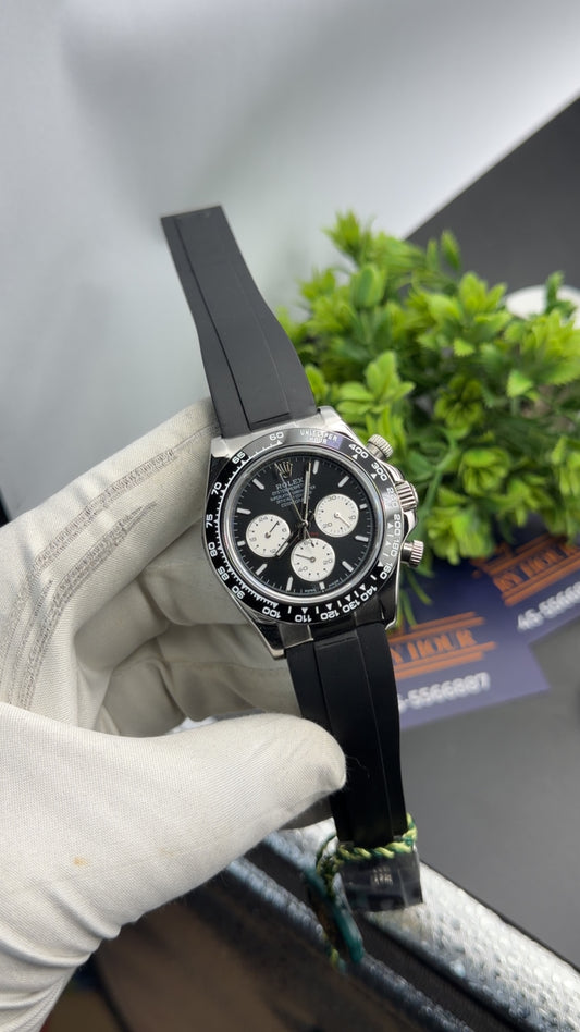 Silver with black dial 🔥