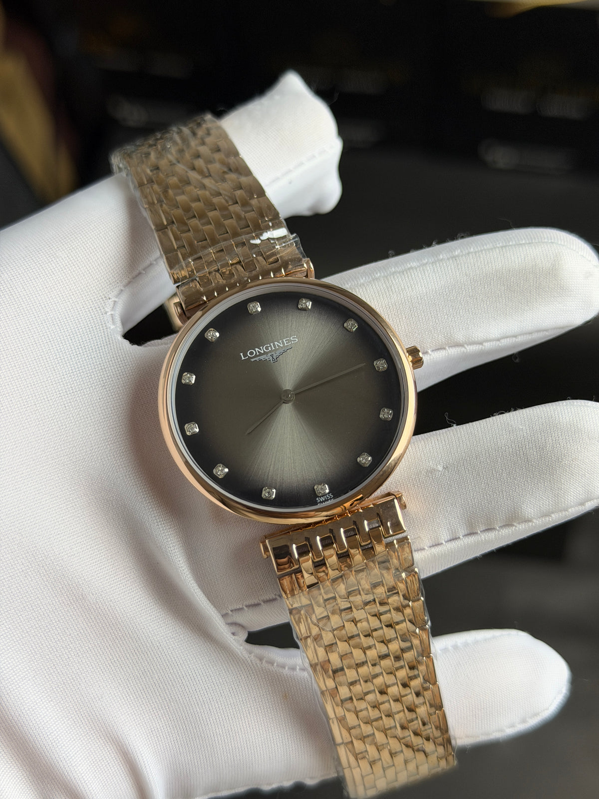 Rose Gold with Grey Dial.