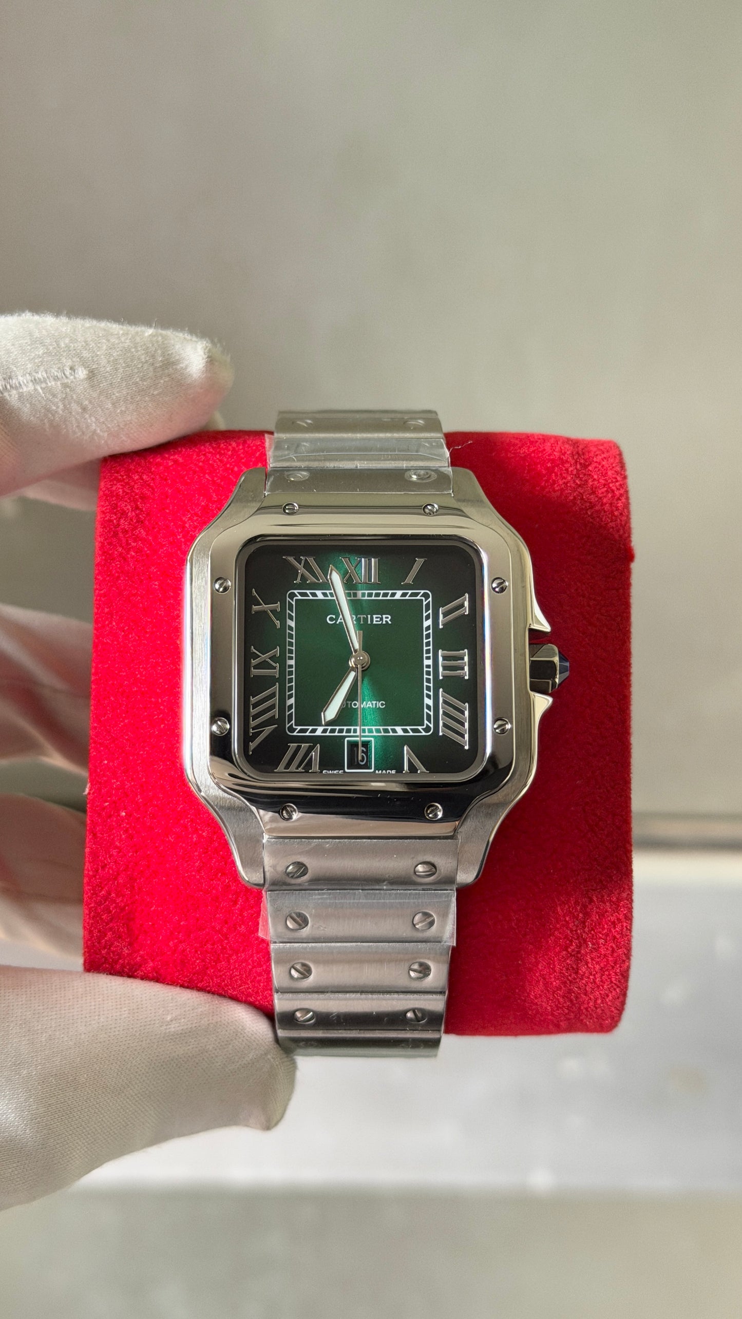 Silver with Green Dial🔥