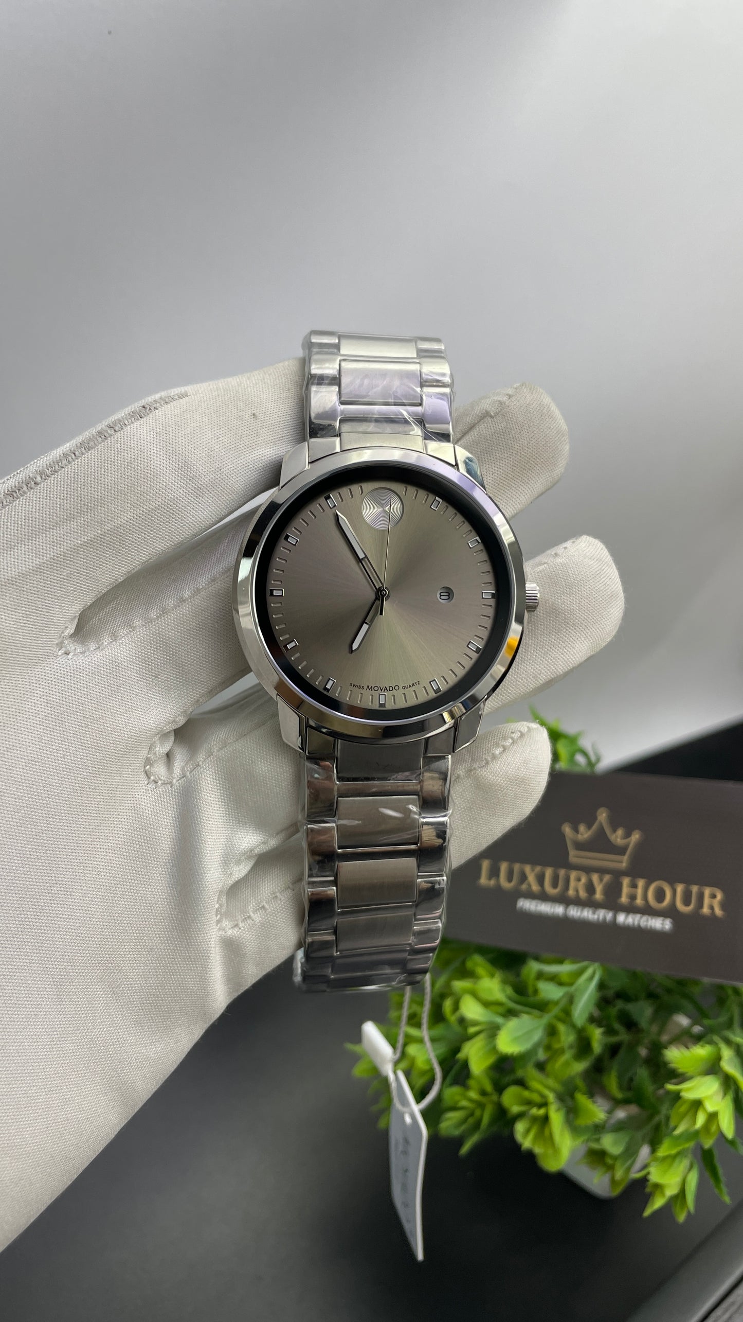 Silver with Light Grey Dial🔥