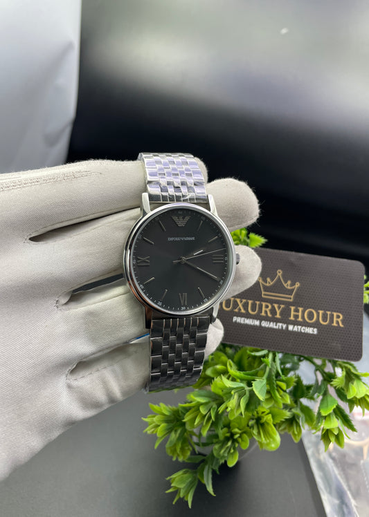 Silver with Black dial🔥