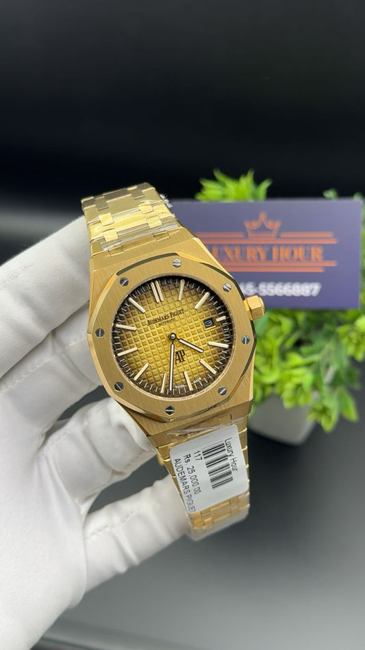 Gold with gold dial.