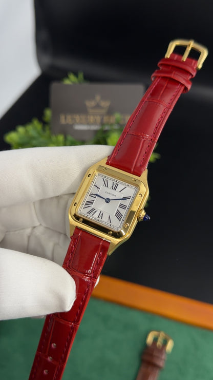 Yellow Gold with Red Strap (M No:183)