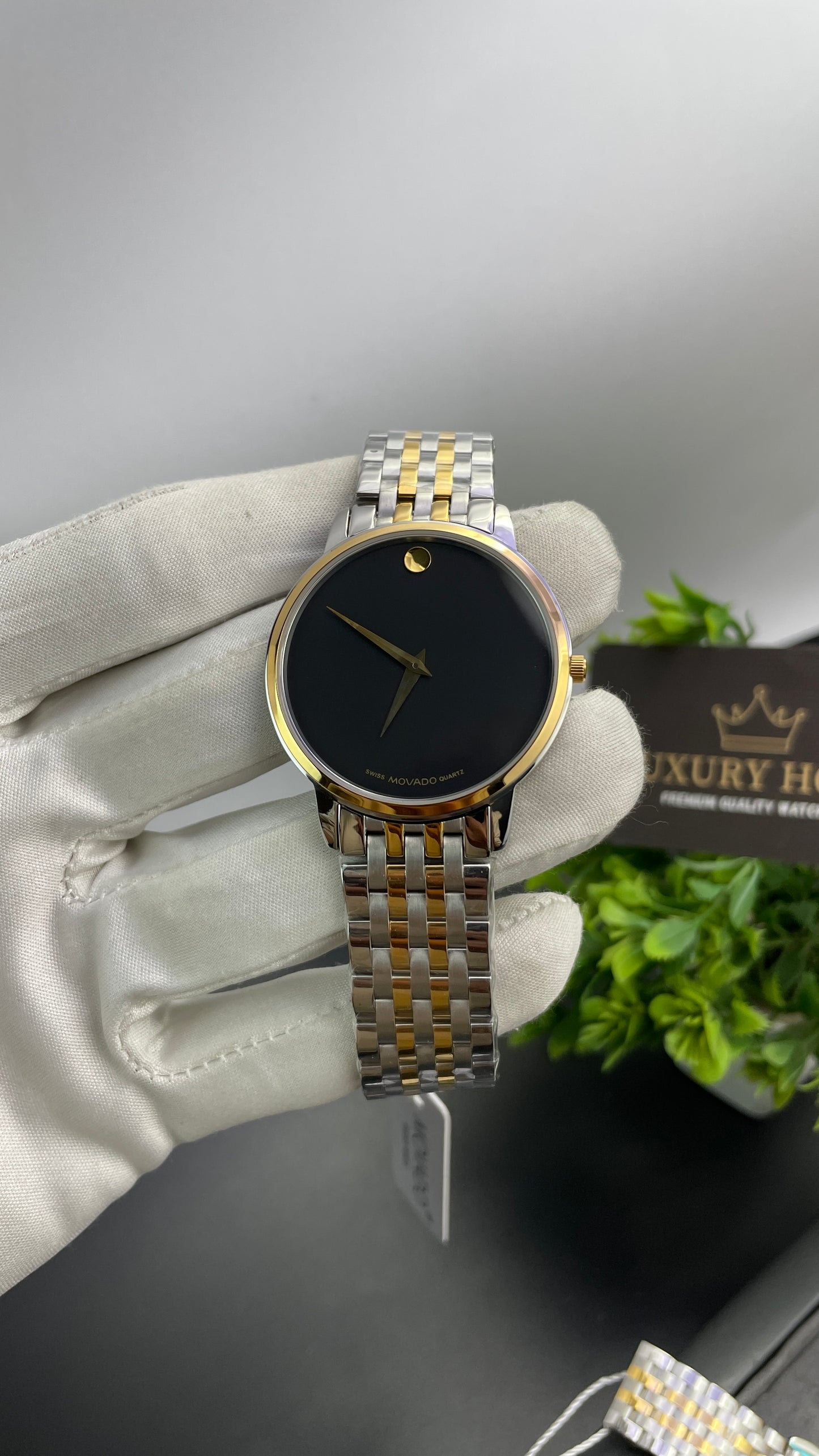 Yellow Gold Two Tone with Black Dial🔥