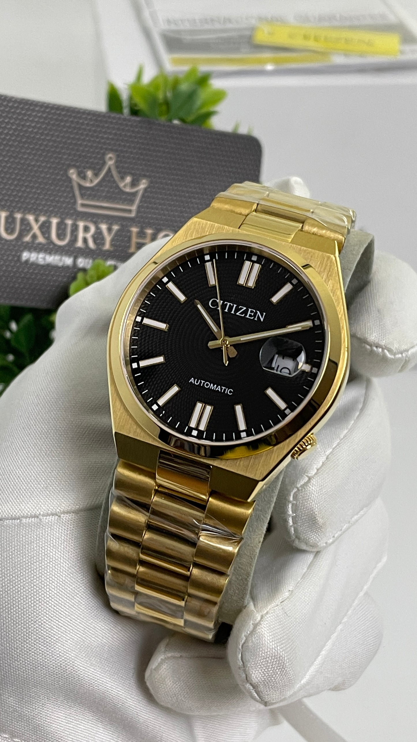 Yellow Gold with Black Dial🔥