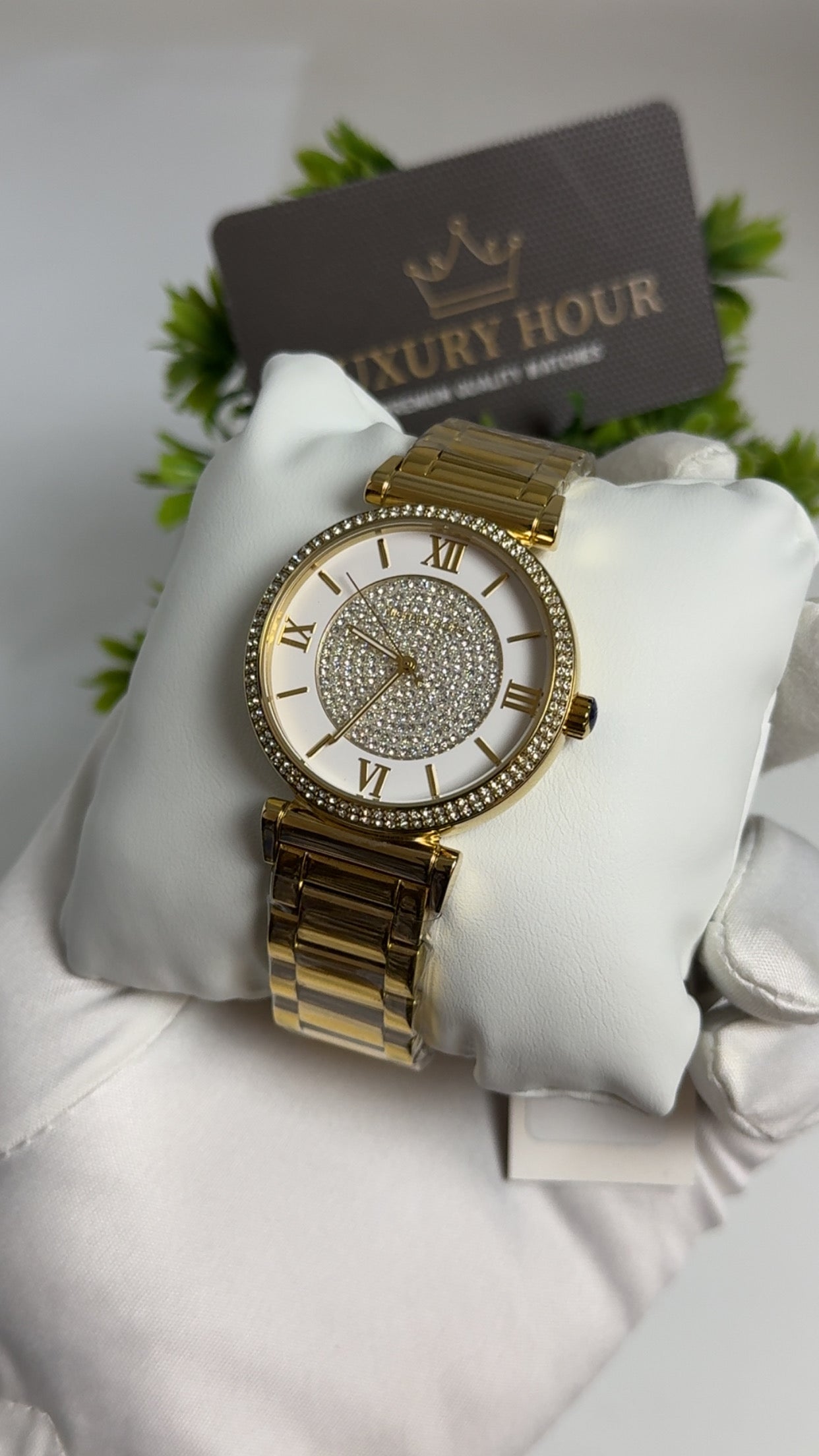 Yellow Gold with Diamond Dial.