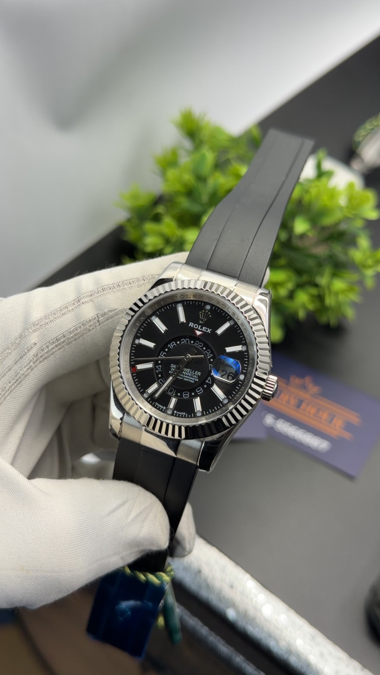 Silver with Black dial🔥