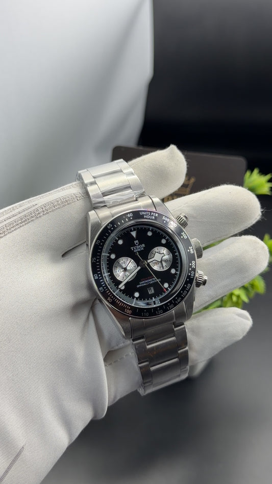 Silver with Black dial🔥