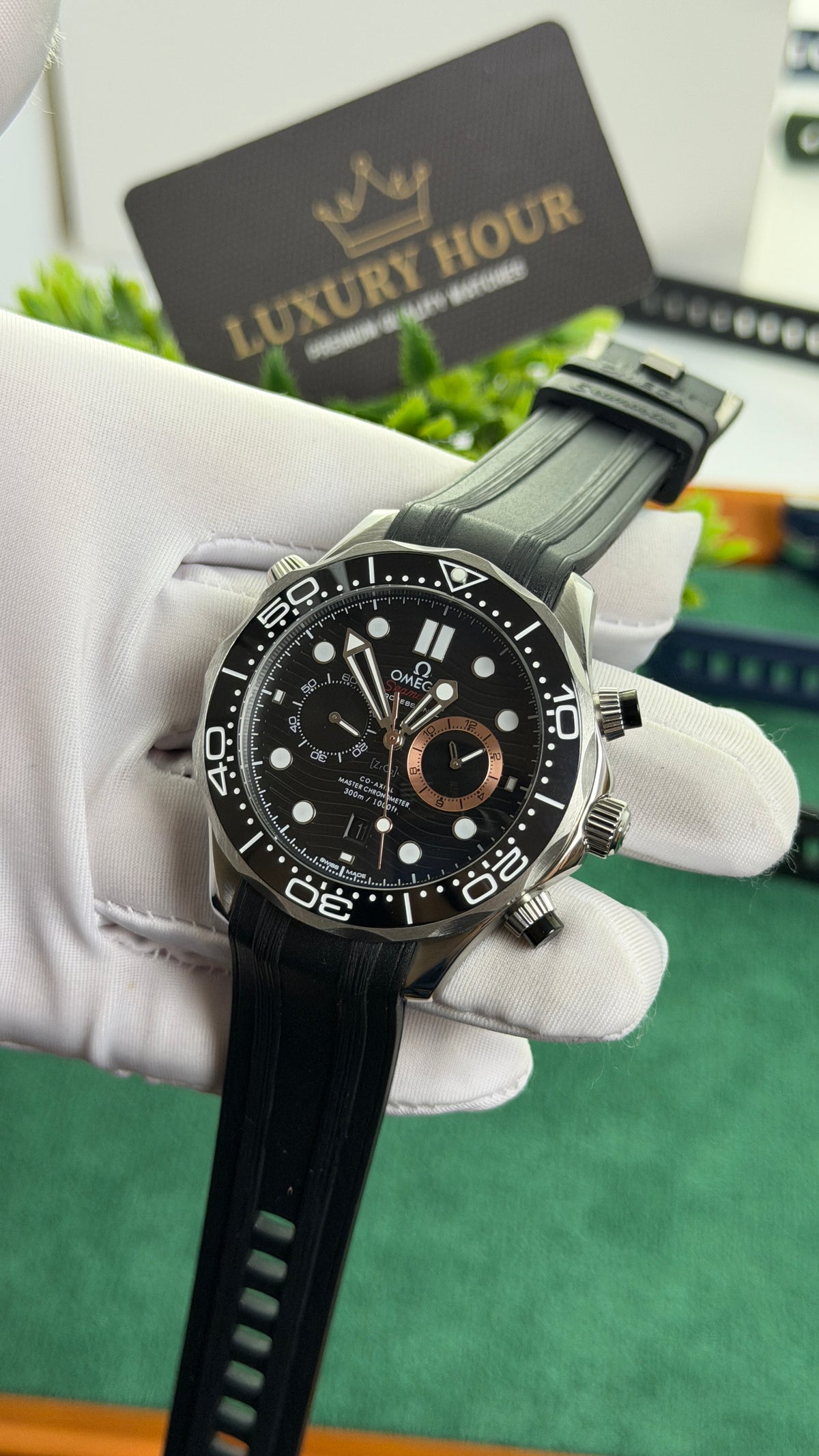 Silver with Black Dial.
