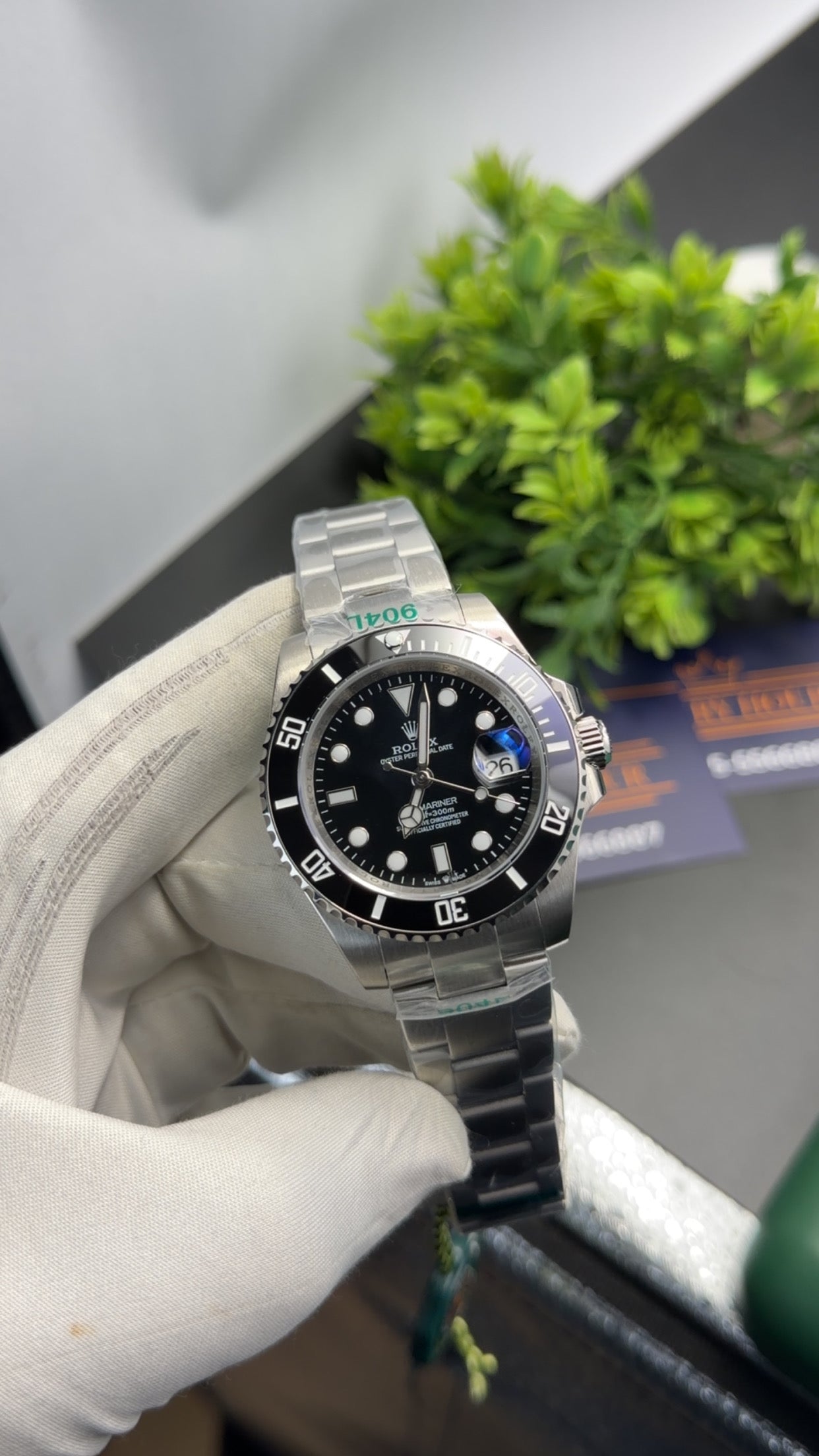 Silver with Black dial🔥