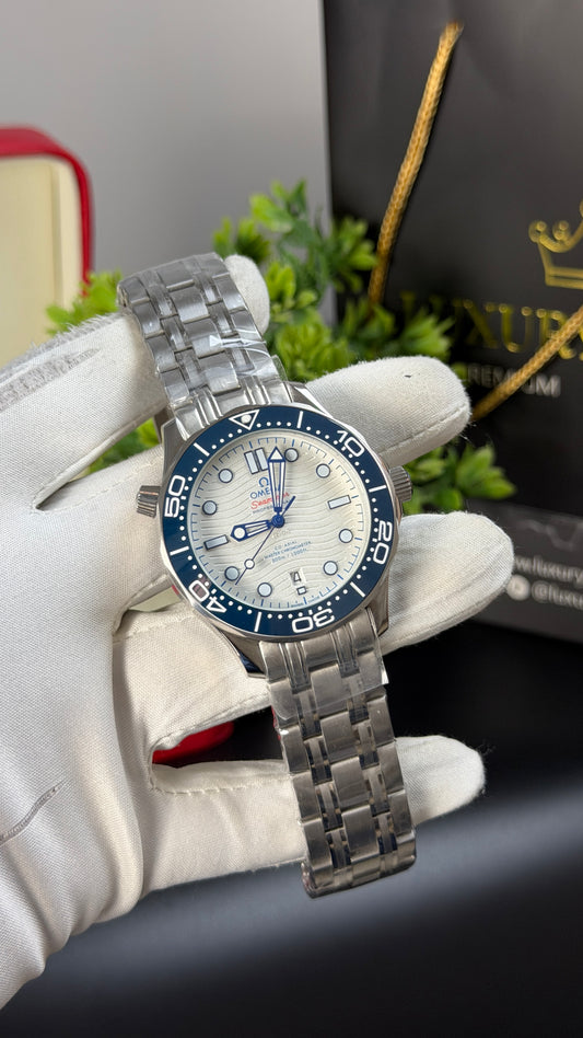 Silver with White Dial.