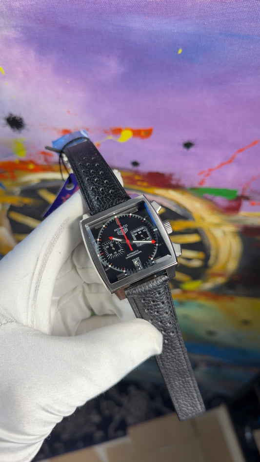 Silver with black dial