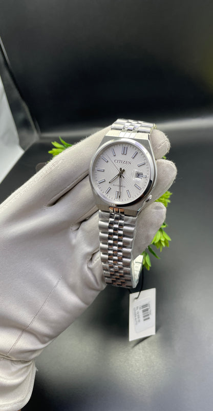 Silver with White Dial🔥