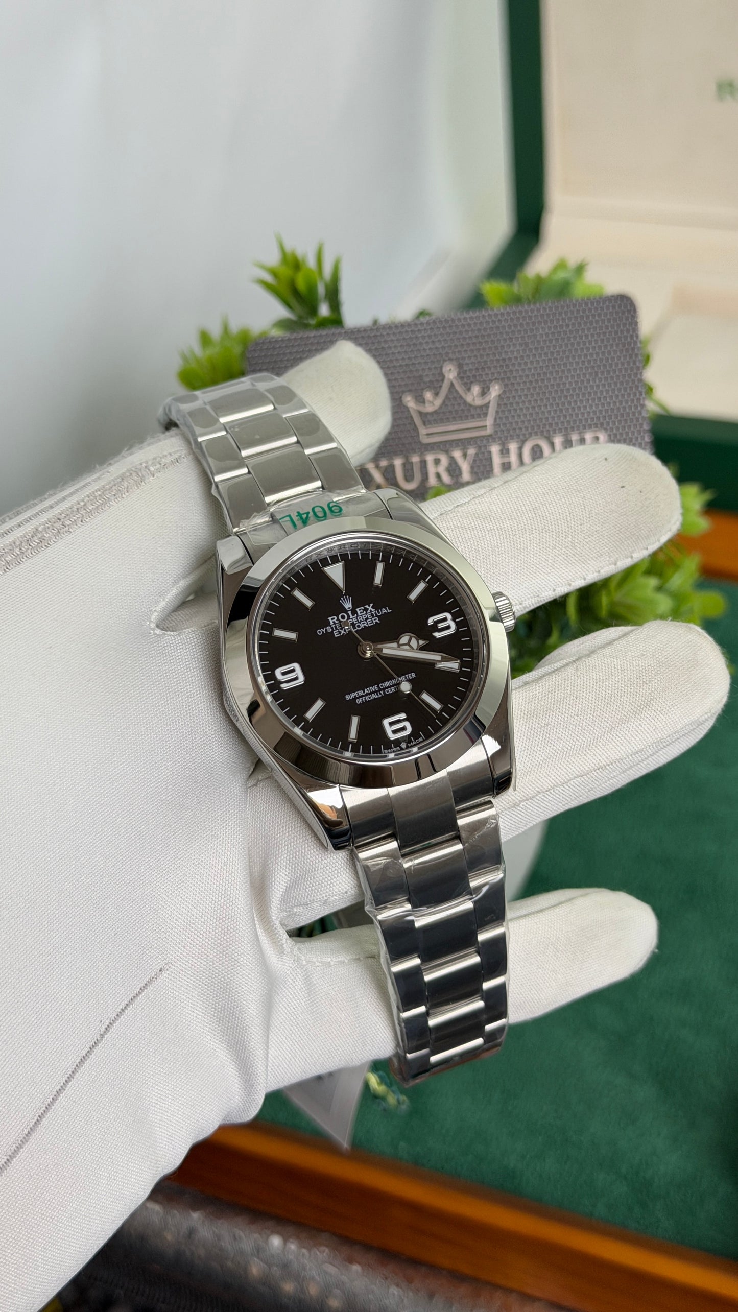 Silver with Black Dial🔥
