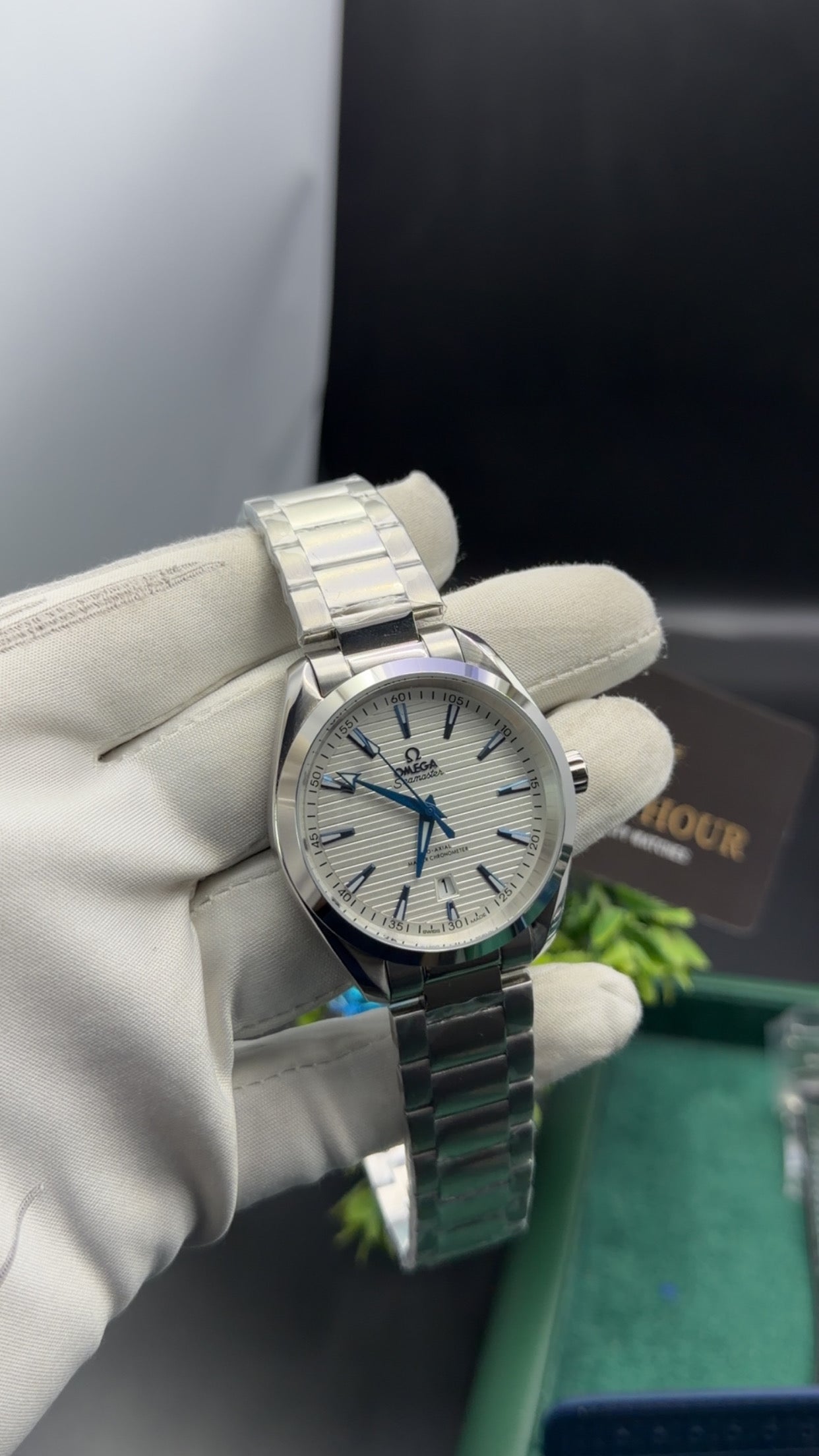 Silver with White Dial 🔥