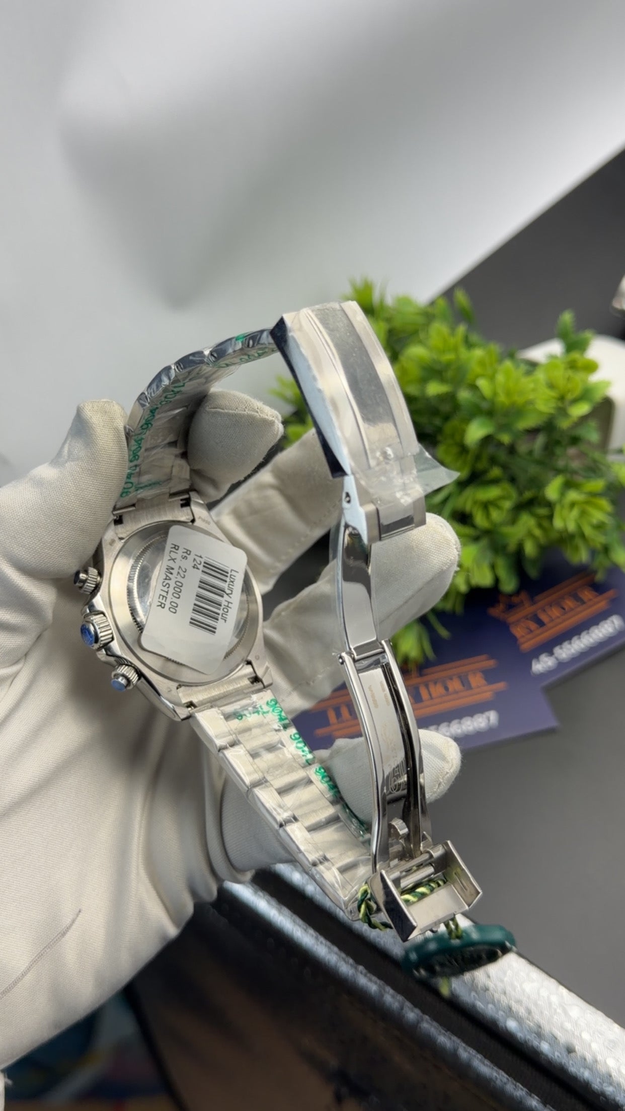 Silver with black dial 🔥