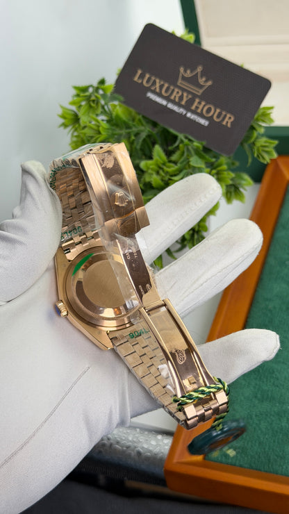 Rose Gold with Chocolate Dial🔥