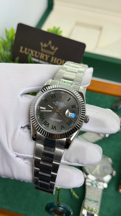 Silver with Grey Dial.