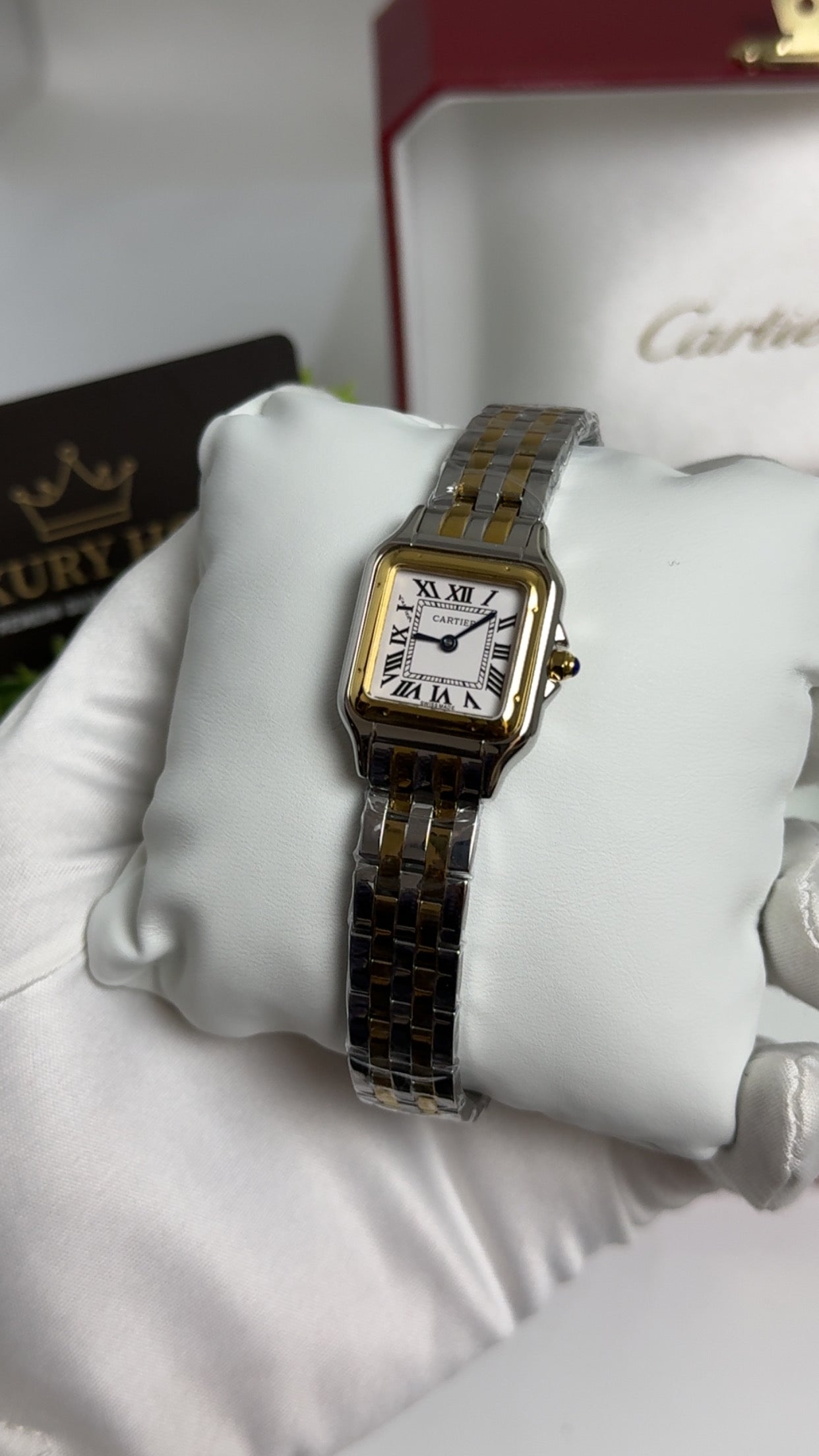 Yellow Gold Two Tone with White Dial.