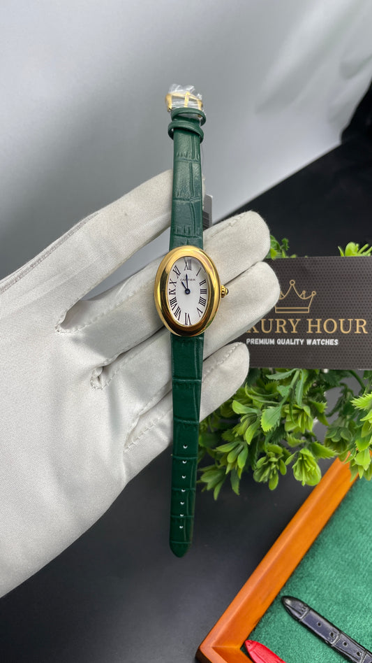 Yellow Gold with Green Strap🔥