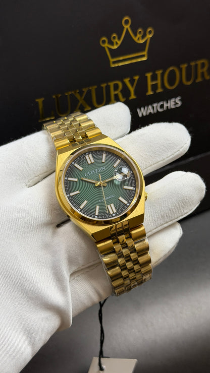 Yellow Gold with Green Dial🔥
