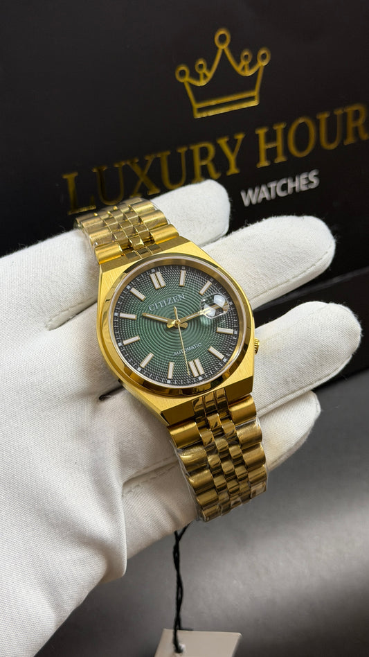 Yellow Gold with Green Dial🔥