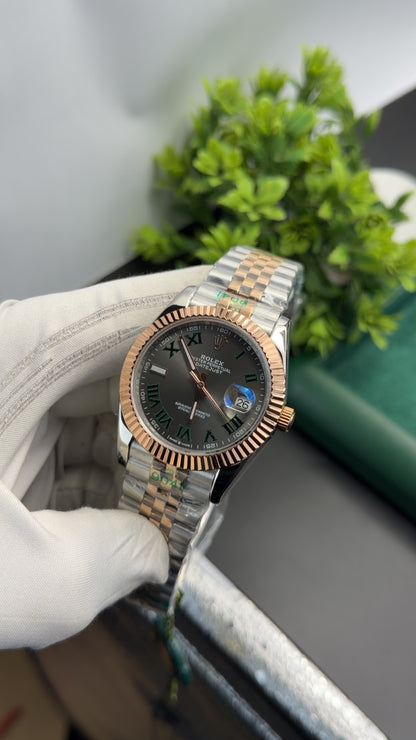 Rose Gold two tone with Grey dial🔥