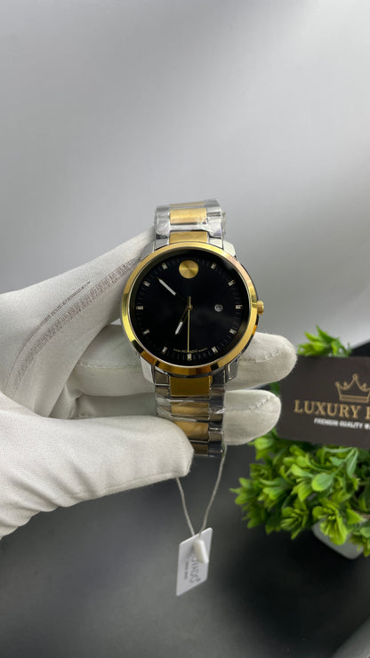 Yellow Gold Two Tone with Black Dial🔥