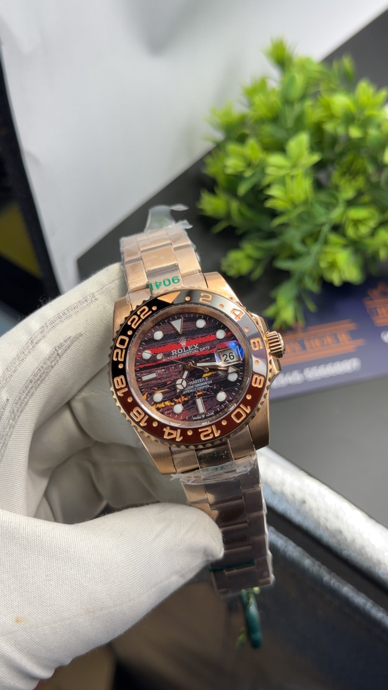 Rose Gold with black dial 🔥