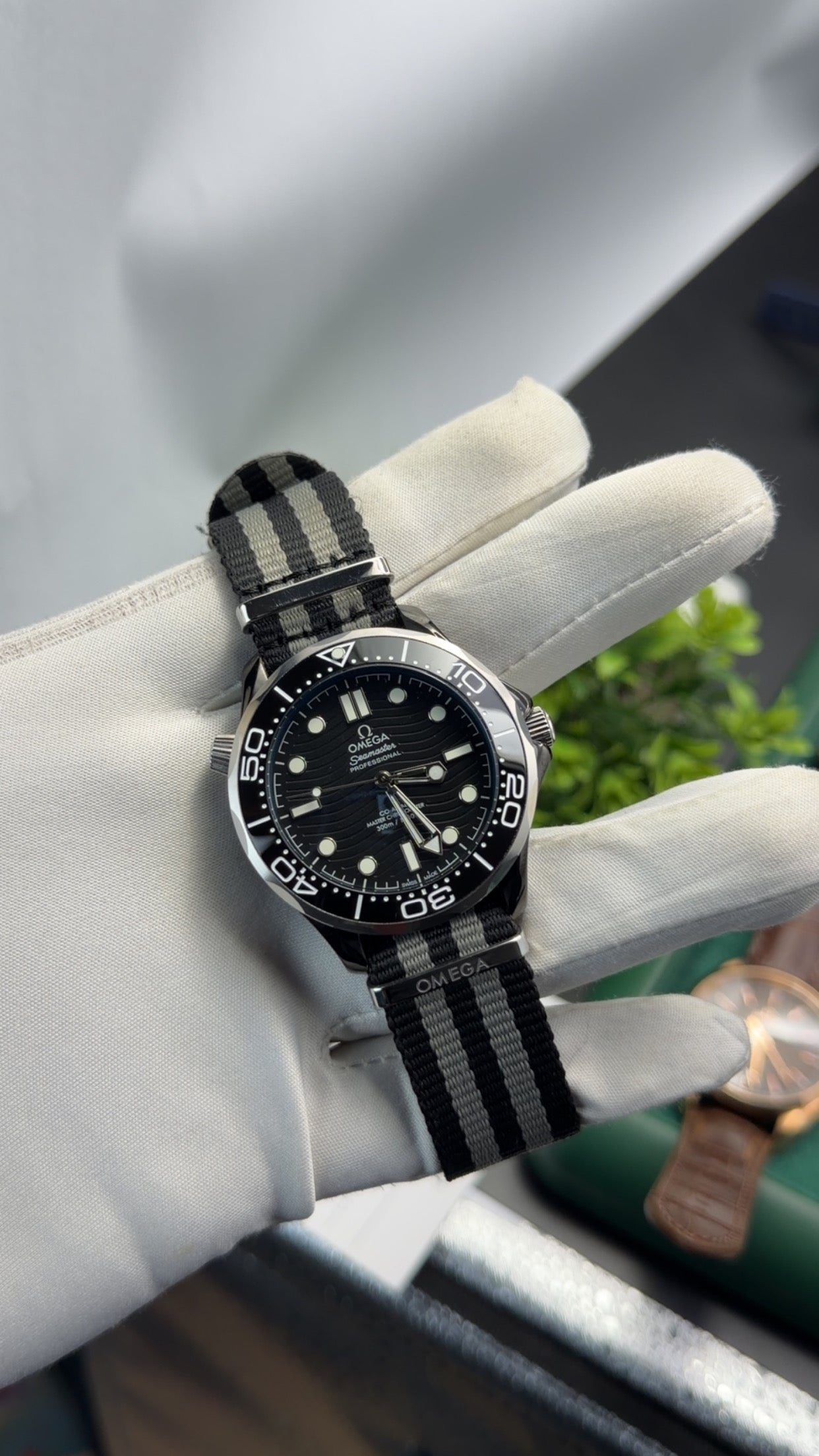 Silver with black dial🔥