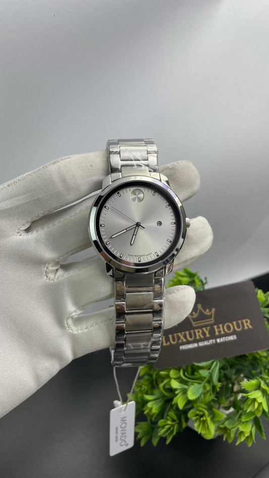 Silver with White Dial🔥