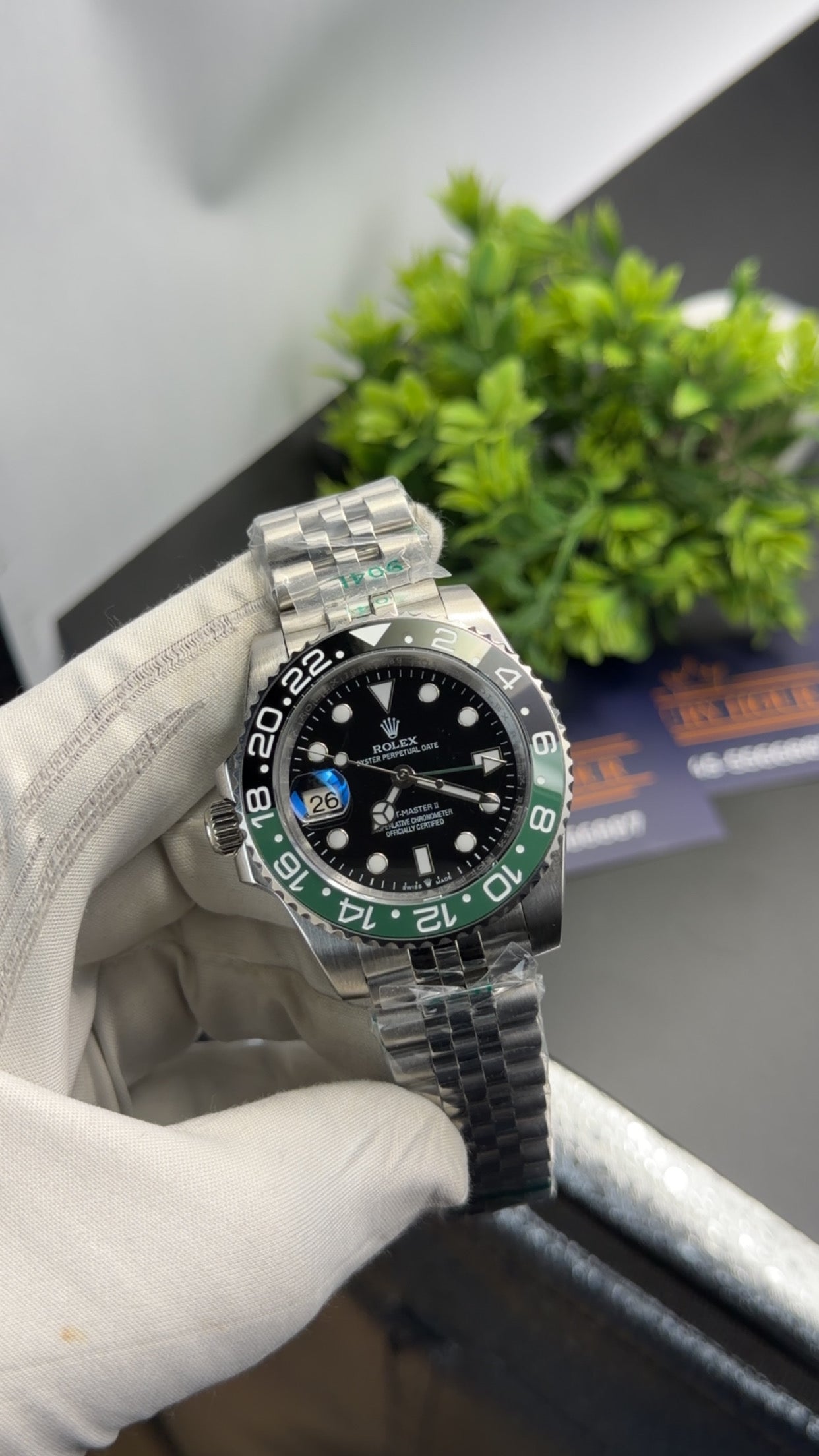 Silver with black dial 🔥