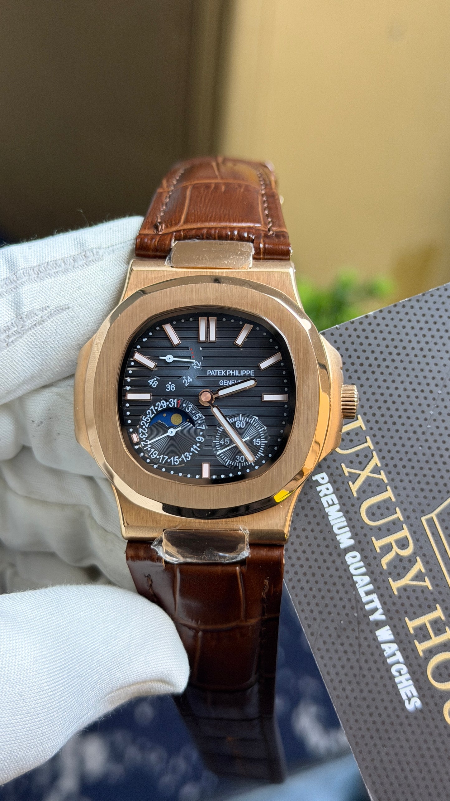Rose Gold with Grey Dial.