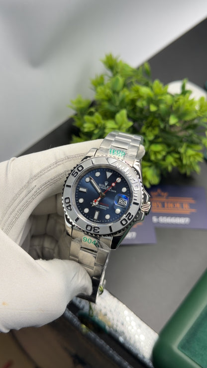 Silver with Blue dial🔥