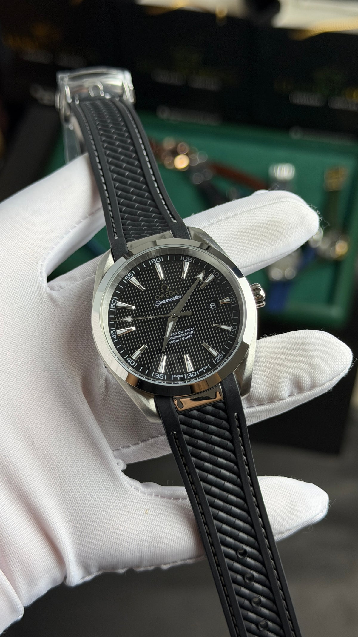 Silver with Black Dial.