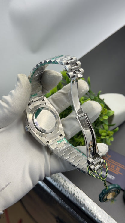 Silver with Blue dial🔥