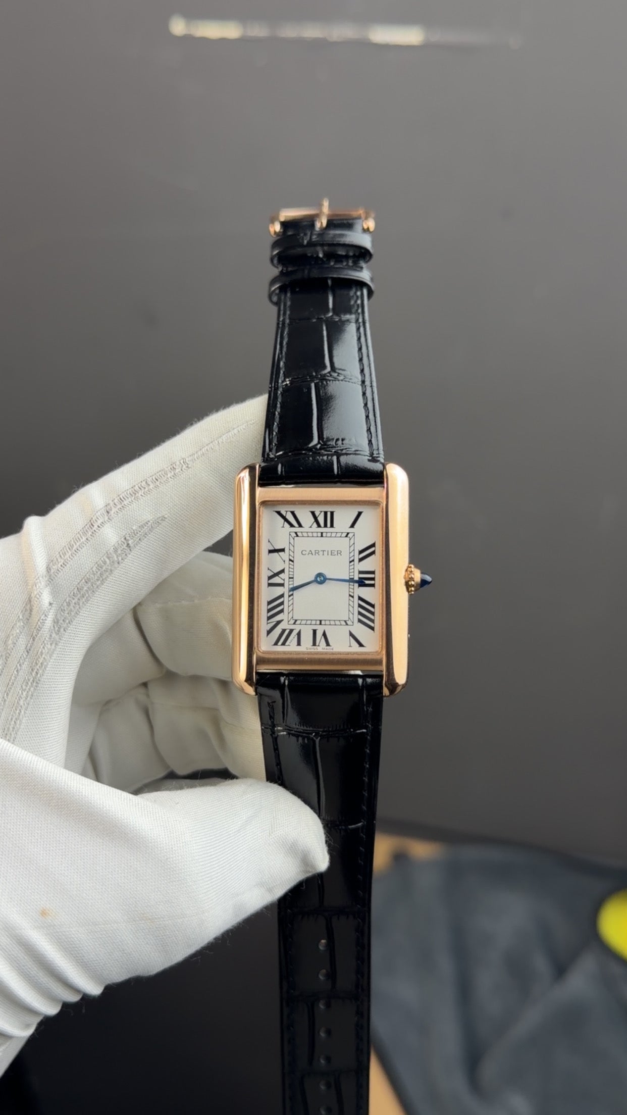 Rose Gold with black strap🔥