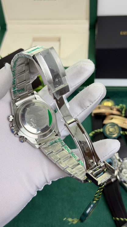 Silver with White Dial.