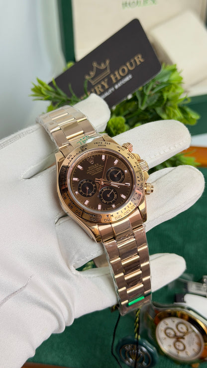 Rose Gold with Chocolate Dial🔥