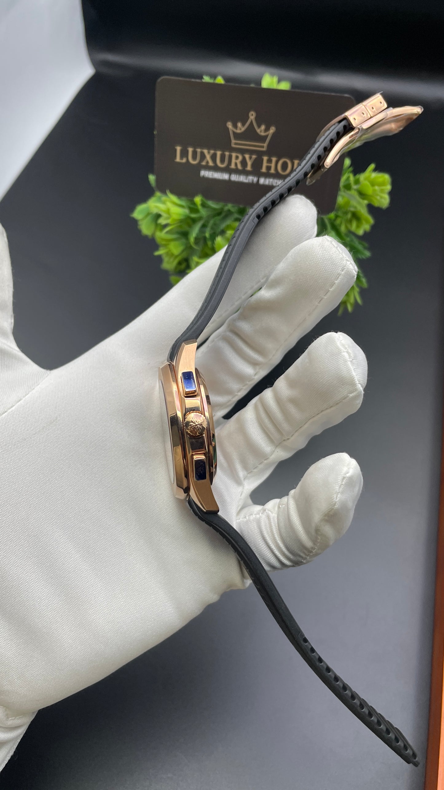 Rose Gold with Grey Dial