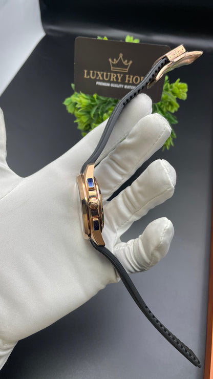 Rose Gold with Grey Dial